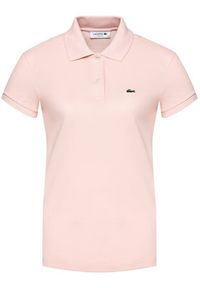 Lacoste Polo PF7839 Różowy Regular Fit. Typ kołnierza: polo. Kolor: różowy. Materiał: bawełna #3