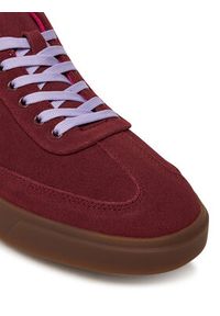 Calvin Klein Sneakersy Low Pro Cups Lace Up Sue Mix Mg HW0HW02683 Bordowy. Kolor: czerwony. Materiał: zamsz, skóra #5