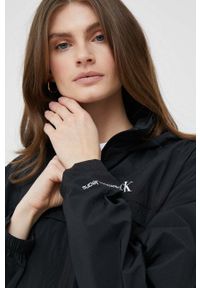 Calvin Klein Jeans wiatrówka kolor czarny przejściowa. Kolor: czarny. Materiał: poliester, poliamid #3