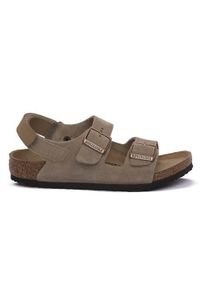 Buty do chodzenia dla dzieci Birkenstock Milano. Zapięcie: klamry. Kolor: beżowy. Materiał: syntetyk, materiał. Sezon: lato #1