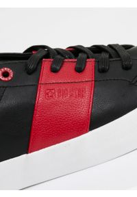Big-Star - Trampki męskie czarne ze skóry ekologicznej JJ174183 906. Okazja: na co dzień, do pracy, na spotkanie biznesowe. Kolor: czarny. Materiał: skóra ekologiczna. Styl: casual, klasyczny, biznesowy #5