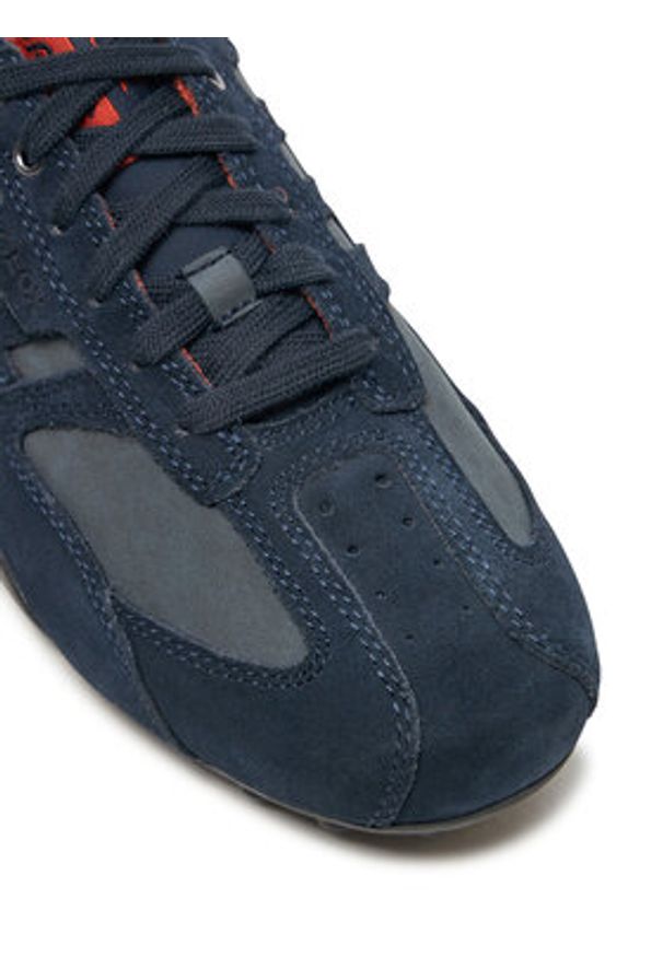 Geox Sneakersy Uomo Snake U4507A 022EK C4002 Granatowy. Kolor: niebieski. Materiał: zamsz, skóra
