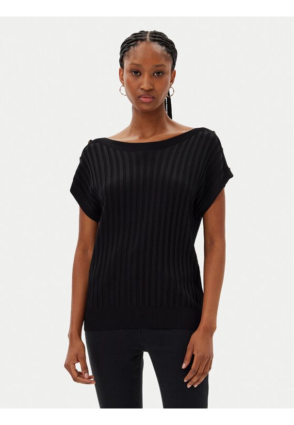 MET Sweter M10 242MG Czarny Regular Fit. Kolor: czarny. Materiał: syntetyk