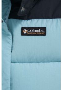 columbia - Columbia kurtka damska kolor niebieski zimowa. Kolor: niebieski. Materiał: włókno, materiał. Sezon: zima #5