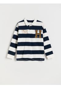 Reserved - Koszulka longsleeve Harry Potter - złamana biel. Materiał: dzianina, bawełna. Długość rękawa: długi rękaw