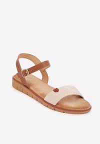 Renee - Beżowe Sandały VICES w Stylu Basic z Paskiem z Klamerką Loretha. Okazja: na co dzień. Zapięcie: pasek. Kolor: beżowy. Styl: casual, street #6