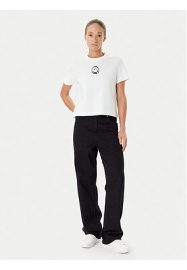 Vero Moda T-Shirt Sara 10311633 Biały Regular Fit. Kolor: biały. Materiał: bawełna