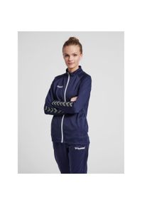 Kurtka damska Hummel Zip hmlAUTHENTIC Poly. Kolor: niebieski. Materiał: poliester. Sport: fitness