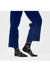 Happy-Socks - Happy Socks Skarpety wysokie unisex LAZ01-9300 Czarny. Kolor: czarny. Materiał: bawełna, materiał