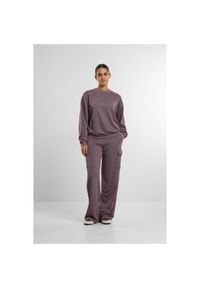 Damski oversize okrągły dekolt Urban Classics Light Terry. Kolor: fioletowy #1