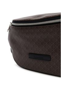 Calvin Klein Nerka Emblem Aop Coated Waistbag LV04D3135G Brązowy. Kolor: brązowy. Materiał: skóra #3