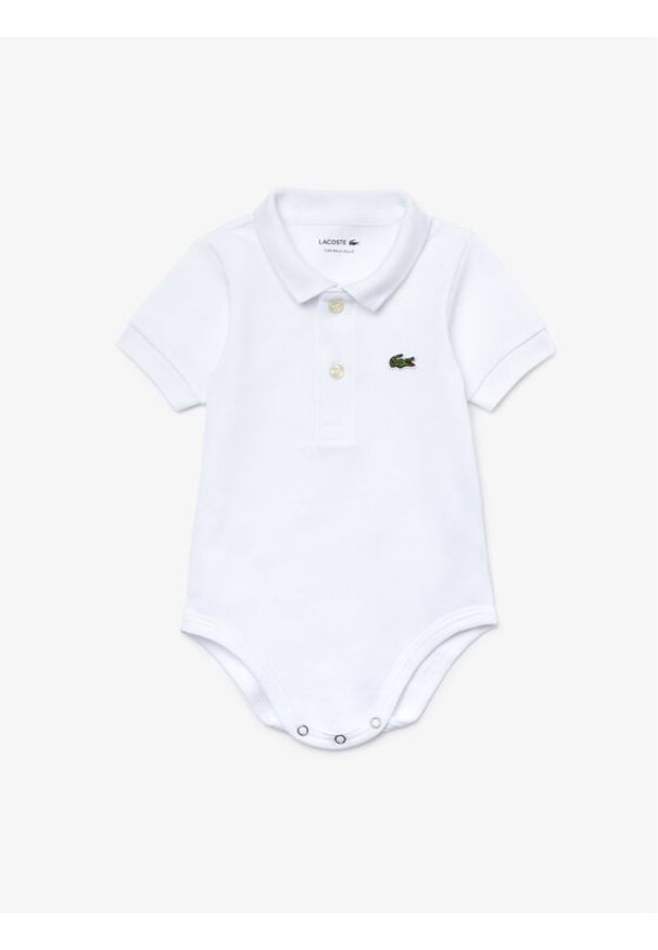 Lacoste Body dziecięce 4J6963 Biały. Kolor: biały. Materiał: bawełna