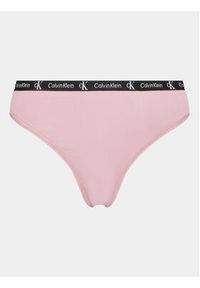 Calvin Klein Underwear Komplet 2 par stringów 000QD5035E Kolorowy. Materiał: syntetyk. Wzór: kolorowy #5