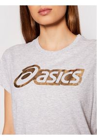 Asics T-Shirt Logo Graphic 2032B406 Szary Regular Fit. Kolor: szary. Materiał: bawełna