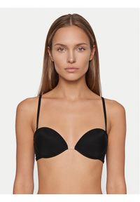 Wonderbra Biustonosz z fiszbiną WB009243 Czarny. Kolor: czarny. Materiał: syntetyk #1