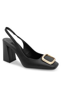 Gino Rossi - GINO ROSSI Czółenka SILVA-SL2275-1 Czarny. Kolor: czarny. Materiał: skóra #6