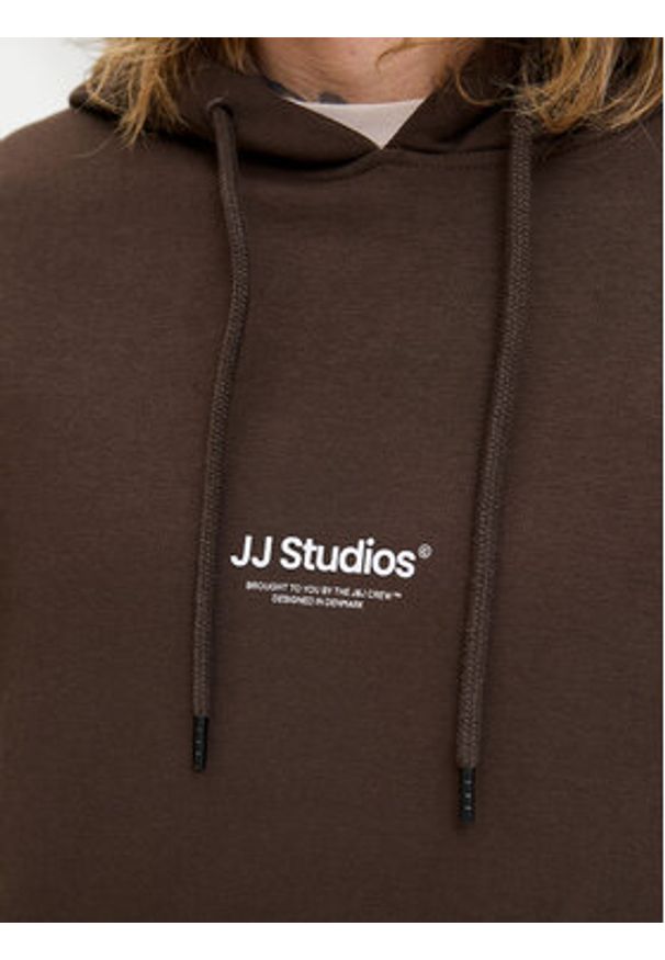 Jack & Jones Bluza Soho 12278789 Brązowy Relaxed Fit. Kolor: brązowy. Materiał: bawełna