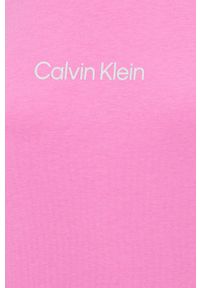 Calvin Klein Underwear Koszula nocna damska kolor różowy. Kolor: różowy. Materiał: dzianina. Długość: długie. Wzór: nadruk #5