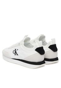 Calvin Klein Sneakersy Retro Runner Lace Up Sock YW0YW02060 Biały. Kolor: biały. Materiał: materiał #4