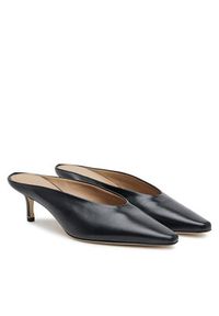 BOSS Klapki Charlize 50536294 Czarny. Kolor: czarny. Materiał: skóra #4