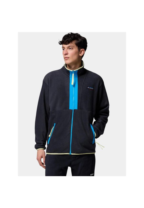 columbia - Sweter Męski Columbia Backbowl II. Kolor: szary, niebieski, wielokolorowy. Materiał: materiał, polar. Sport: turystyka piesza