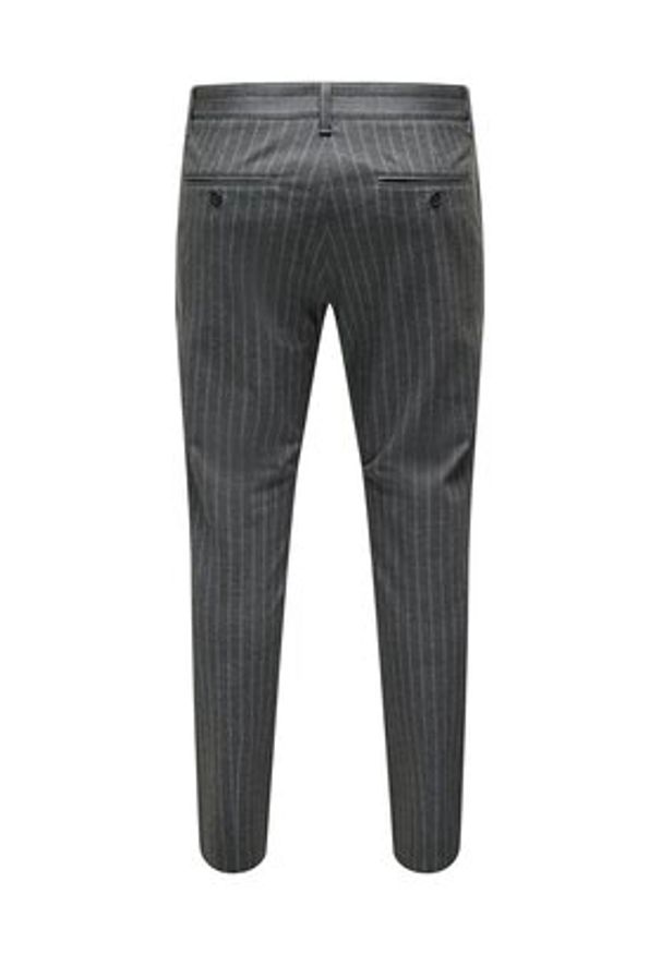 Only & Sons Chinosy 22024048 Szary Tapered Fit. Kolor: szary. Materiał: wiskoza