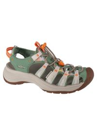 keen - Sandały damskie, Astoria West Sandal. Kolor: wielokolorowy, zielony. Materiał: guma, materiał, tkanina, syntetyk