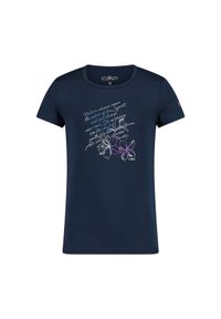 Koszulka dla dziewczynki CMP. Kolor: niebieski. Sport: turystyka piesza #1