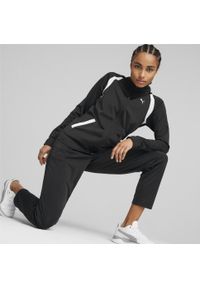 Puma - Damski dres z trykotu Classic OP PUMA Black. Kolor: wielokolorowy, czarny, biały. Materiał: dresówka. Wzór: kolorowy