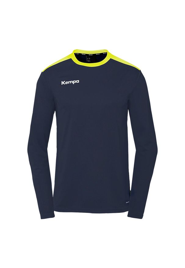 KEMPA - Dżersej z długim rękawem Kempa Emotion 27. Kolor: wielokolorowy, niebieski, żółty. Materiał: jersey. Długość rękawa: długi rękaw. Długość: długie. Sport: piłka ręczna