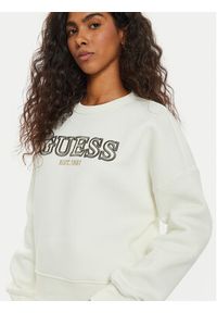 Guess Bluza V4BQ03 KCHX0 Biały Regular Fit. Kolor: biały. Materiał: syntetyk, bawełna #3