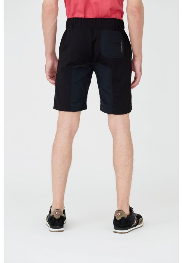 Aeronautica Militare - AERONAUTICA MILITARE Czarne męskie spodenki, Rozmiar M. Kolor: czarny