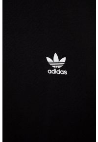 adidas Originals legginsy dziecięce kolor czarny gładkie. Kolor: czarny. Materiał: bawełna, materiał, dzianina. Wzór: gładki #3