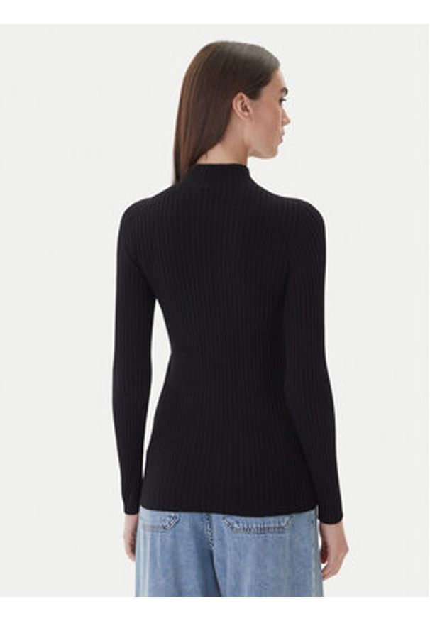 Kontatto Sweter 3M0814C Czarny Regular Fit. Kolor: czarny. Materiał: syntetyk