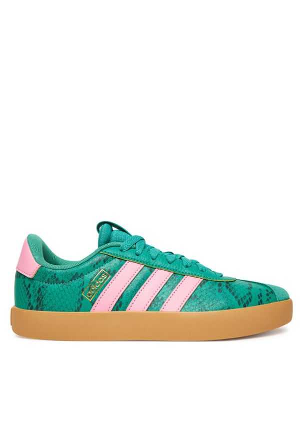 Adidas - adidas Sneakersy VL Court 3.0 JR8668 Zielony. Kolor: zielony. Materiał: skóra
