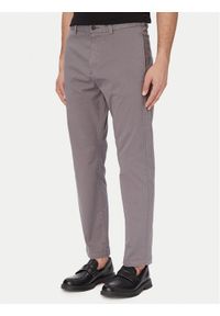 Hugo - HUGO Chinosy David251D 50530886 Szary ciemny Slim Fit. Kolor: szary. Materiał: bawełna #1