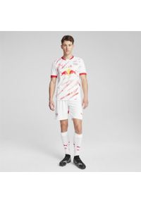 Puma - Męskie szorty RB Leipzig PUMA White For All Time Red. Kolor: wielokolorowy, czerwony, biały