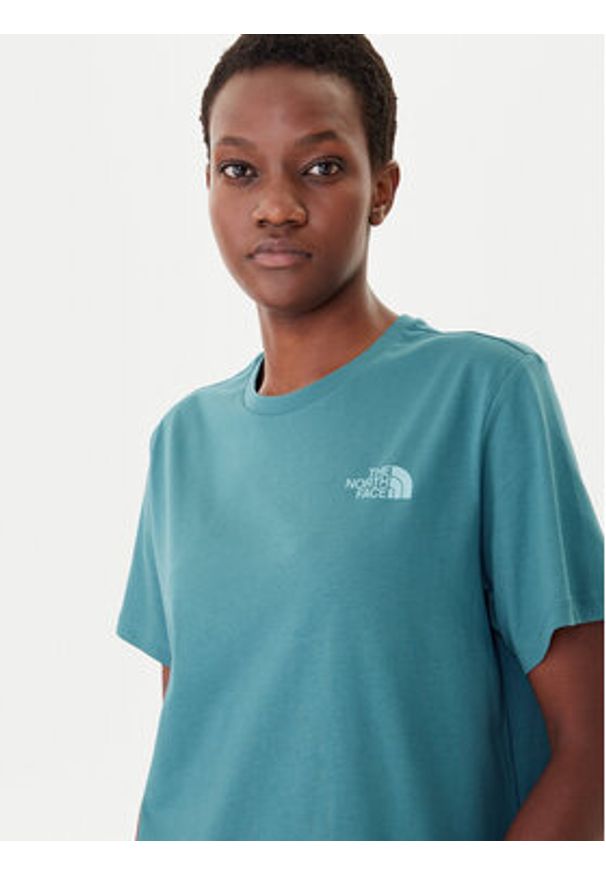The North Face T-Shirt Redbox NF0A87NK Niebieski Relaxed Fit. Kolor: niebieski. Materiał: bawełna
