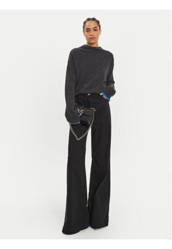 Pinko Sweter Donskoy 104468 A277 Szary Relaxed Fit. Kolor: szary. Materiał: kaszmir, wełna
