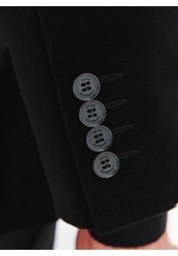 Pako Lorente - PAKO LORENTE – Czarna dwurzędowa marynarka męska. Okazja: na karnawał. Kolor: czarny. Materiał: poliester, bawełna #4