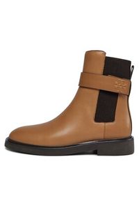 Tory Burch Sztyblety Double T Chelsea Boot 152831 Beżowy. Kolor: beżowy. Materiał: skóra #6