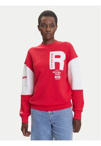Pepe Jeans Bluza Red Bull Racing Panel Team RL580010 Czerwony Relaxed Fit. Kolor: czerwony. Materiał: bawełna