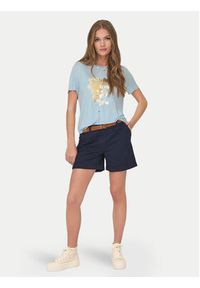 only - ONLY T-Shirt 15303212 Niebieski Regular Fit. Kolor: niebieski. Materiał: syntetyk
