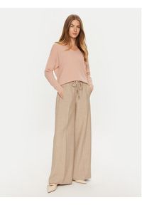 ViCOLO Sweter 22046S Różowy Regular Fit. Kolor: różowy. Materiał: wełna, kaszmir #5