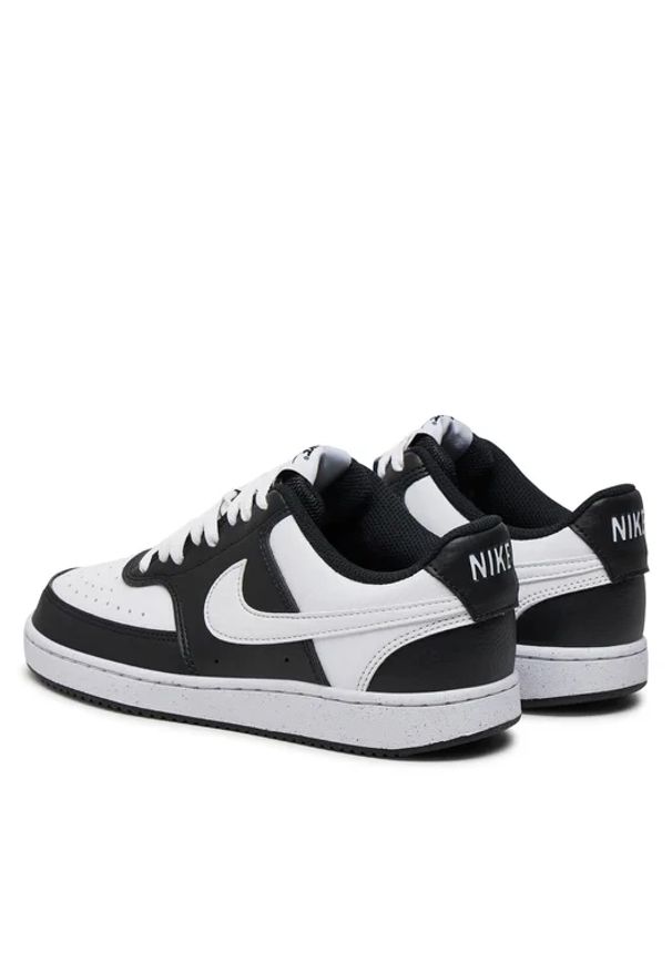 Nike - NIKE COURT VISION LO NN Sneakersy damskie. Okazja: na co dzień. Kolor: czarny. Materiał: guma, materiał. Szerokość cholewki: normalna. Model: Nike Court