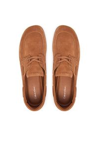 Calvin Klein Półbuty Ess Boatshoe Suede HW0HW03290 Brązowy. Kolor: brązowy. Materiał: zamsz, skóra #5