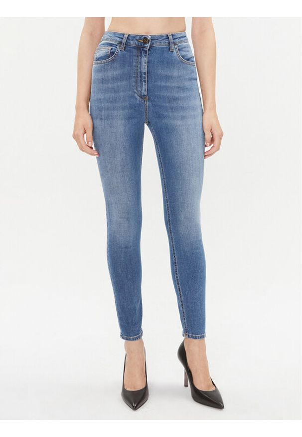 Elisabetta Franchi Jeansy PJ-19S-36E2-002606 Niebieski Skinny Fit. Kolor: niebieski