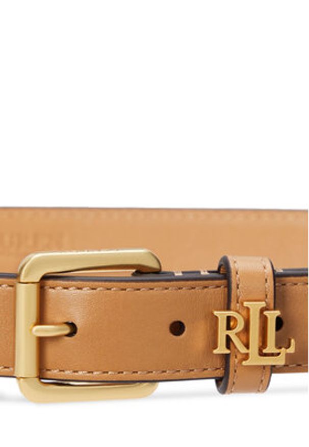 Lauren Ralph Lauren - LAUREN RALPH LAUREN Pasek Damski 412968763003 Brązowy. Kolor: brązowy. Materiał: skóra