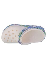 Klapki Crocs Cutie Crush Butterfly Kids Clog 208298-94S białe. Okazja: na plażę. Kolor: biały. Materiał: materiał. Wzór: kolorowy #3