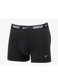 Bokserski męskie Nike Everyday Cotton Stretch Trunk. Kolor: czarny